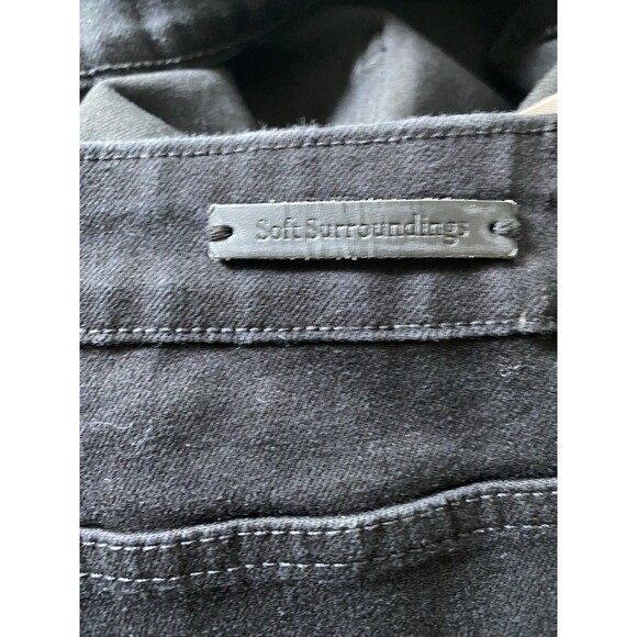 Soft Surroundings The Ultimate Crop Straight Leg Jeans 18P Black Stretch Casual - Picture 9 of 10